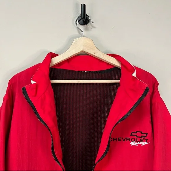 Vintage 90s Chevrolet Racing Windbreaker - Picture 3 of 5